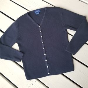 M NAVY cardigan by Charter club